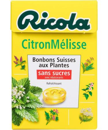 Ricola - Swiss Herbal Sweets - Lemon Balm Flavor - Refreshing - Sugar Free - Pack of 20 boxes of 50g - Buy Online on GoSupps.com