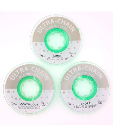 Buy 15Ft Orthodontic Elastic Power Chains - Green Dental Rubber Chain for Braces - Ultra Power Continuous Chains - Buy Online on GoSupps.com