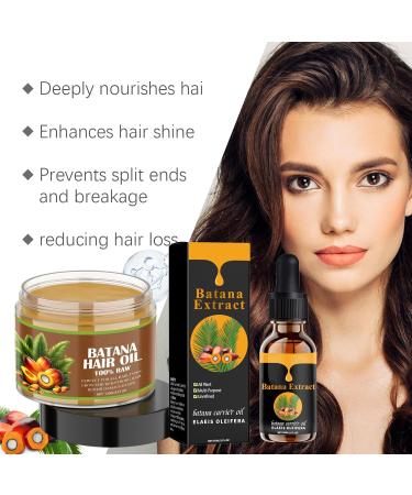  Nurvidis Batana Oil For Hair And Batana Hair Cream Batana Oil For Hair Growth Hair Growth Oil Restores Dry And Damaged Hair - Buy Online on GoSupps.com