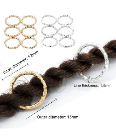 Dreadlock Pearls & Clips - 110pc Hair Accessories Set | Gold & Silver Braids Jewelry & Headband Hair Rings for Hip-Hop Styles - Buy Online on GoSupps.com