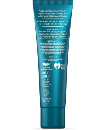 Feathrs Soothing Ingrown Hair Solution for Intimate Areas - Vegan - 80ml (Pack of 1) - Buy Online on GoSupps.com