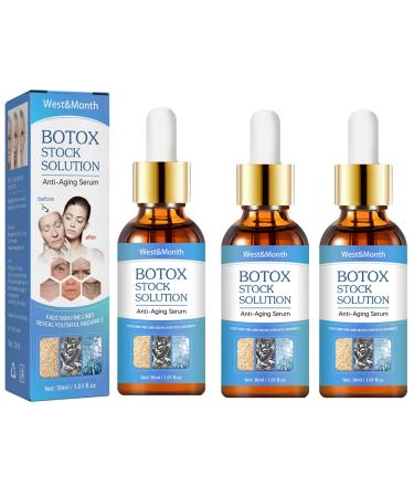 Botox in a Bottle Serum Botox Stock Solution Facial Serum Simplicityt Botox Face Serum Flysmus Botoxlux Anti Aging Serum Youthfully Botox Face SerumYoungAgain Botox Anti-Wrinkle Serum (3PCS)