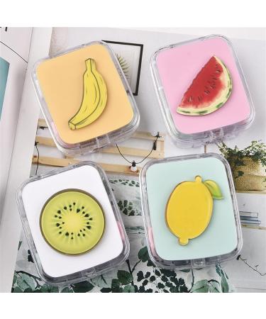 Buy Infeksiya Contact Lens Container - Fruit Pattern Cosmetic Case for Travel - Kiwi White - Perfect Contact Lens Housing Set - Buy Online on GoSupps.com