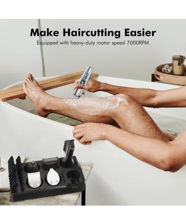DIHOOM Men's Beard Trimmer Kit - All-in-One Grooming Tool for Body Hair, Ear, Nose, and Precision Trimming - Electric, Waterproof, Wet & Dry - Includes Groin and Pubic Shaver - Buy Online on GoSupps.com