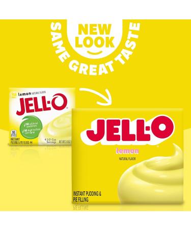Jello Lemon Instant PUDDING AND PIE FILLING 96g - Buy Online on GoSupps.com