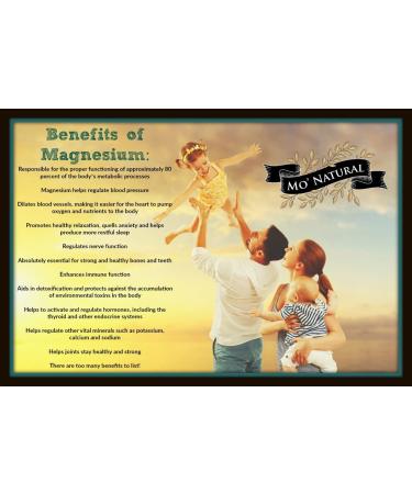 Mo Maggie Magnesium Lotion - 8oz - Highest Concentration of Zechstein Magnesium - Organic Oils & Shea Butter - by Mo' Natural - Buy Online on GoSupps.com