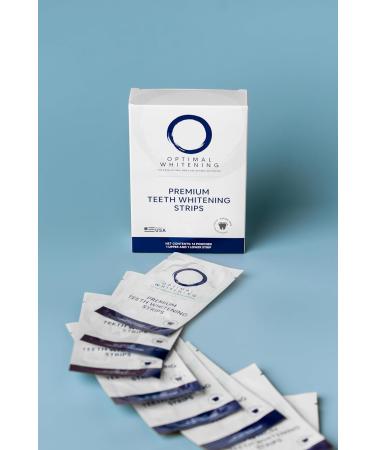 Teeth Whitening Strips - 14-Day Treatment for Sensitive Teeth | Achieve a Whiter Smile & Remove Tough Stains | Made in USA - Buy Online on GoSupps.com
