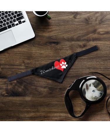 Printplanet Dog Scarf with Custom Name/Text - Pfotenherz Design - Size S - Buy Online on GoSupps.com