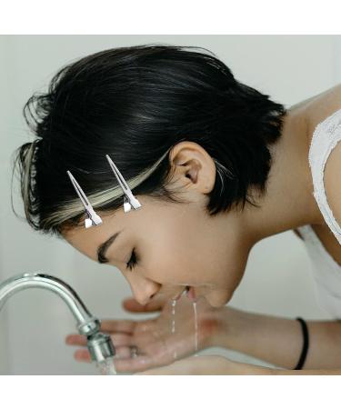 HUIMALL 20 Pieces Single Prong Hair Clips Metal Curl Clips Duckbill Clips Silver Alligator Hair Clips Hairdressing Clips Pin Curl Setting Clips Sectioning Clips for Styling Salon Barber - Buy Online on GoSupps.com