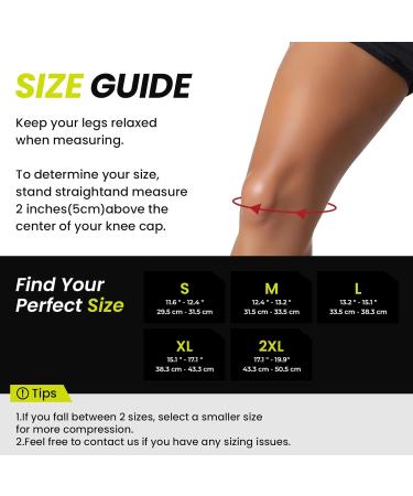 Buy Bukihome Knee Brace Support with Gel Pads & Stabilizers | Pain Relief for Meniscus Tear Arthritis - Adjustable Compression for Sports & Workouts (XX-Large) - International Shipping Available - Buy Online on GoSupps.com