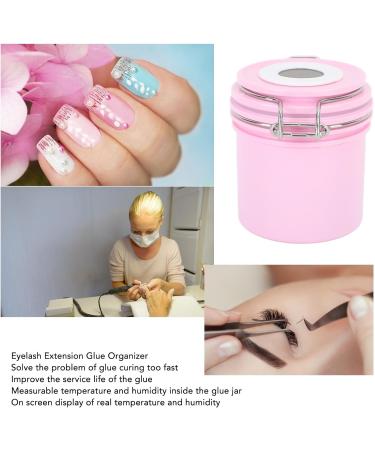 Eyelash Glue Storage Tank Large Capacity Eyelash Glue Storage Container with Airtight Seal Silicone Gasket Temperature Humidity Monitoring - Buy Online on GoSupps.com