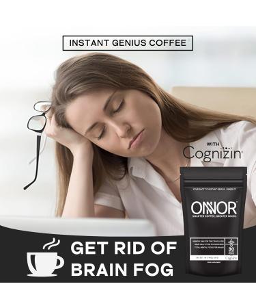 ONNOR Instant Genius Coffee Nootropic Infused Instant Coffee - Improve Focus Memory Cognitive Function and 30 Servings - Buy Online on GoSupps.com