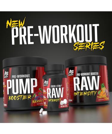 All Stars RAW Intensity Pre Workout Booster Tropical Punch | Energy Powder with Amino Acids & Plant Extract | Caffeine & Taurine | Fat & Sugar Burner | 16 Portions - Buy Online on GoSupps.com