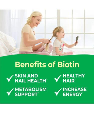 VitaWorks Kids Biotin 5000mcg Chewable Tablets - Natural Orange Flavor - 120 Chewables for Hair, Skin, Nails - Vegan, GMO-Free, Gluten-Free - Buy Online on GoSupps.com