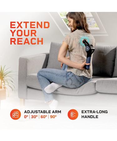 LifePro Sonic Flex Adjustable Deep Tissue Massage Gun - Handheld Percussion Massager for Pain Relief and Improved Circulation - Buy Online on GoSupps.com