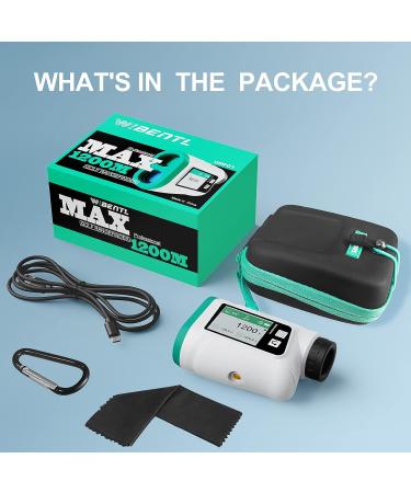 WIBENTL 1200 Yards Golf Range Finder with 6X Magnification - High-Precision Slope Angle, Flag Pole Locking, Pulse Vibration - USB Charging Rangefinder for Golfing - Fast Focus - Buy Online on GoSupps.com