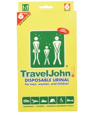 TravelJohn-Disposable Urinal (6 Pack)