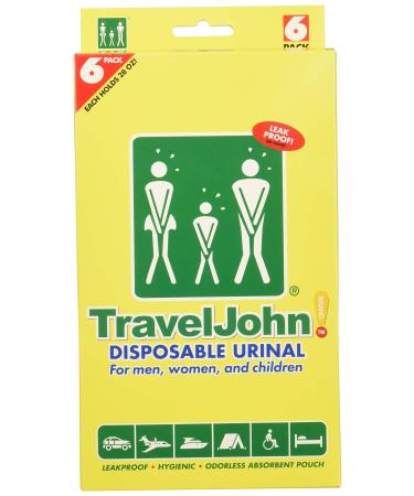 TravelJohn-Disposable Urinal (6 Pack) - Buy Online on GoSupps.com