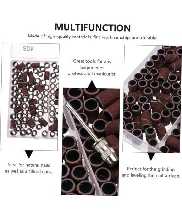 Gogogmee 1 Box Boxed Manicure Circle Portable Nail Drill Nail Sanding Ring Faux Nails Girl Manicure Sand Rings Nail Sand Circle Nail Accessories Nail Polishing Band Resin Abrasive Cloth - Buy Online on GoSupps.com