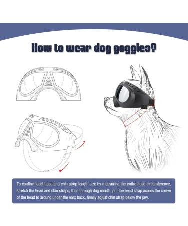 Petleso UV Sunglasses for Dogs - Fashionable Protective Glasses for Small/Medium Breeds | Easy to Wear Motorcycle Shades - Buy Online on GoSupps.com