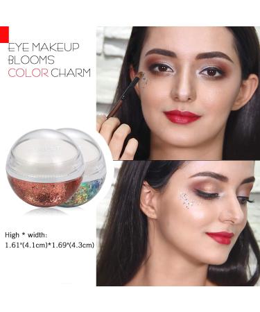 2Pcs Vegan Holographic Body Glitter Cruelty-Free Nail Hair Face & Body Glitter for Festivals & Cosplay - Buy Online on GoSupps.com