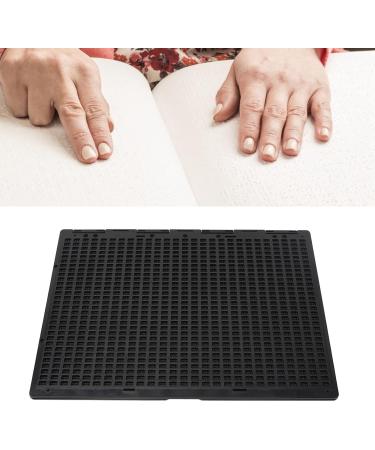 Stylus Braille Slate Braille Slate 27 Lines 30 Cells Black Plastic Braille Writing Slate with Stylus for Blind - Buy Online on GoSupps.com