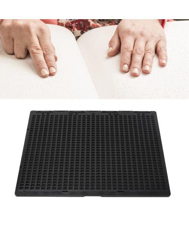Braille Slate: 27 Lines 30 Cells - Black Plastic Writing Board for the Blind | International Shipping - Buy Online on GoSupps.com