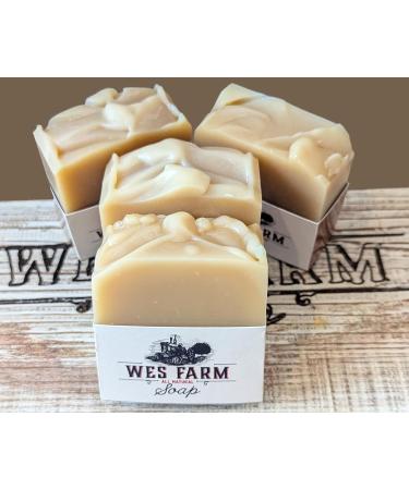 Jasmine Goat Milk Soap - All-Natural Shea Butter & Oils - Large 4-Bar Set | Wes Farm - Buy Online on GoSupps.com