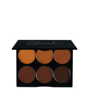 Sleek MakeUp Cream Contour Kit Easily Blendable Smooth and Long Lasting Contour Palette Extra Dark 12g