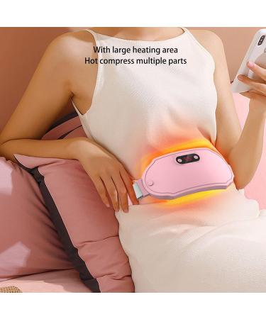 Menstrections Portable Electric Heating Pillows - Hot Compress & Waist Massage Belts for Back Pain Relief | 6 Vibration Modes | Fast Warming Pink - Buy Online on GoSupps.com