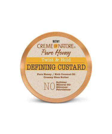 Creme of Nature Defining Custard 11.5 Oz - Pure Honey, Coconut Oil, Shea Butter Twist & Hold Formula - Buy Online on GoSupps.com