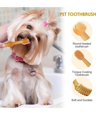 2Pcs Zentric Dog Toothbrush 360 Pet Dual Head Silicone Toothbrush Flexibrush Cats Dogs Toothbrush with Tongue Scraper Pets Teeth Cleaning Toothbrush Kit for Dogs Cats & Small Pets Dental Care - Buy Online on GoSupps.com