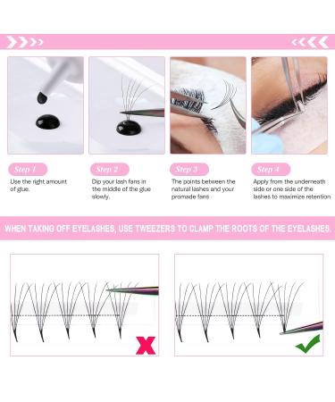 Shop 14D-C-0.05 Premade Volume Lash Extensions | Pointed Base Fans 0.07 | C D Curl | International Shipping - Buy Online on GoSupps.com