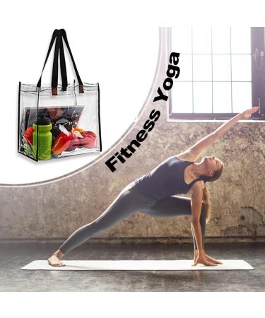 2-Pack Stadium Approved Clear Tote Bags - Ideal for Travel, Work, School, and Events - 12x12x6 - Buy Online on GoSupps.com