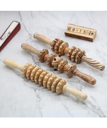 Massur en Bois - Maison Roue en Bois 9 Rouleaux | Outil de Massage Acupression pour Corps Dos paules Bras et Jambes - Livraison Internationale - Buy Online on GoSupps.com