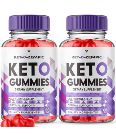 (2 Pack) Keto-O-Zempic Gummies Keto Zempic Gummies Advanced Shark AC Tank Oprah Winfrey Ketozempic Weight Loss ACV Apple Cider Vinegar Supplement Keto-zempic Beetroot (120 Gummies)