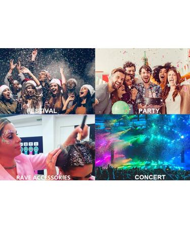 Mysense Black Body Glitter Face Glitter Gel Holographic Chunky Glitter Sequins for DIY/Hair/Nails Music Festival Rave Accessories Silver Chunky Fine Glitter Sequin Makeup 50g - Buy Online on GoSupps.com