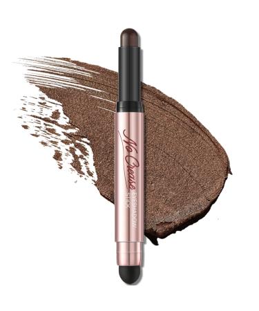 FOCALLURE No Crease Eyeshadow Stick  Creamy Eye Shadow Stick  Matte & Shimmer Eyeshadow Pencil  Smudge-proof  Waterproof  Built-in Smudger  CACOA 09 CACOA