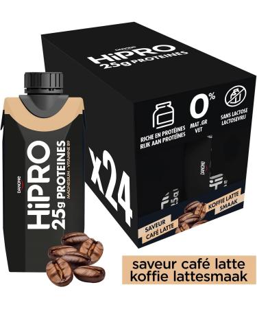  HiPRO Danone HiPRO Protein Drink - Caf Latte - 24 x 330ml - High in Protein No Added Sugars Lactose Free - Buy Online on GoSupps.com