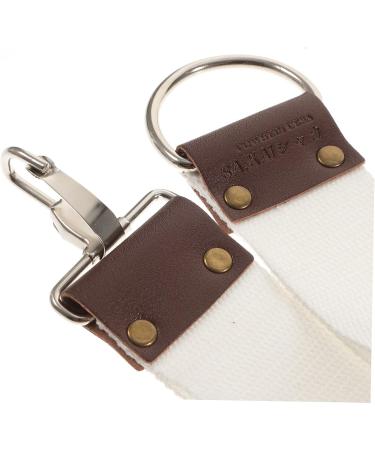 Minkissy 1pc Razor Blade Strop Belt - Cotton Canvas Sharpening Strap for Razor Shaving - 52.8x4.8cm Beige - International Shipping Available - Buy Online on GoSupps.com