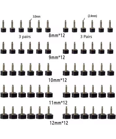 YEHAM Women's High Heel Shoe Replacement Tips Set with 6 Heel Pliers - 30 Pairs, 5 Sizes, 2 Pins - Black Tips - Buy Online on GoSupps.com