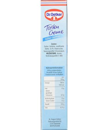 Buy Dr. Oetker Cheese Cream Cake Cream - Pack of 11 (1650g) | International Shipping Available - Buy Online on GoSupps.com