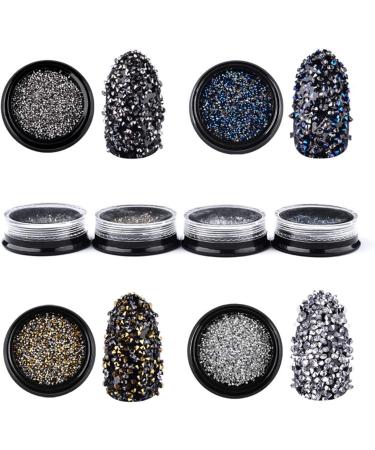 Nail Art Rhinestones Easy To Operate Multiple Colour Glitter Nail Rhinestones DIY Decorate for Nail Art - Buy Online on GoSupps.com