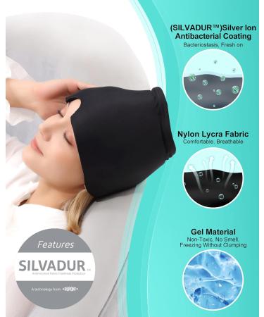 Ultimate Migraine Relief Mask | Cooling Cap & Gel Pads for Headaches - Buy Online on GoSupps.com