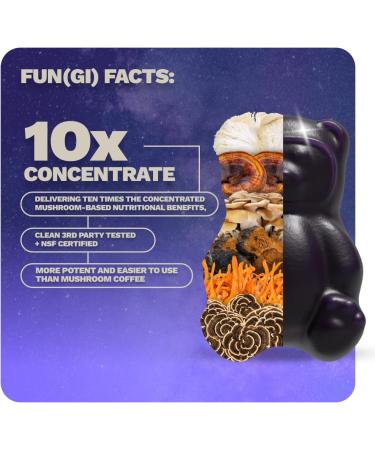 Nutrops Lions Mane Mushroom Gummies for adults Functional Nootropics Herbal Brain Supplement for Energy Brain Health Cognitive Memory & Focus Reishi Chaga Cordyceps Coriolus 28 daily Packs Low Sugar - Buy Online on GoSupps.com
