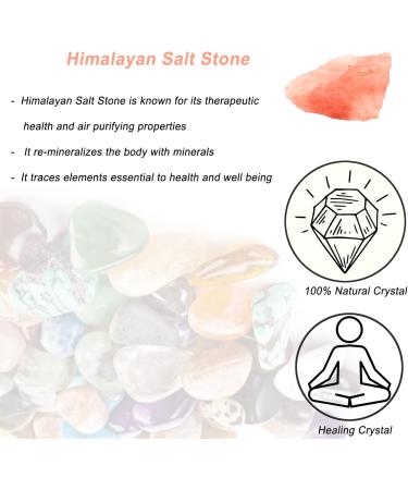 Himalayan Salt Stone Raw Crystals Large 1.25-2.0 | Healing Crystals for Tumbling, Cabbing, Decoration | Natural Rough Stones for Fountain, Polishing | Wire Wrapping, Wicca & Reiki - Buy Online on GoSupps.com