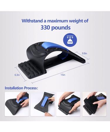 Heated Neck Stretcher for Pain Relief | Graphene Heating Pad, Magnetic Therapy | Adjustable 4 Height Levels, 3 Temperature | Upper Back & Neck Relaxer - Buy Online on GoSupps.com