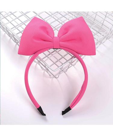 Rose Halloween Bow Headband | Big Bow Hair Hoop for Women | Fluffy Hairband for Christmas Party | Handmade Hair Accessory - Buy Online on GoSupps.com