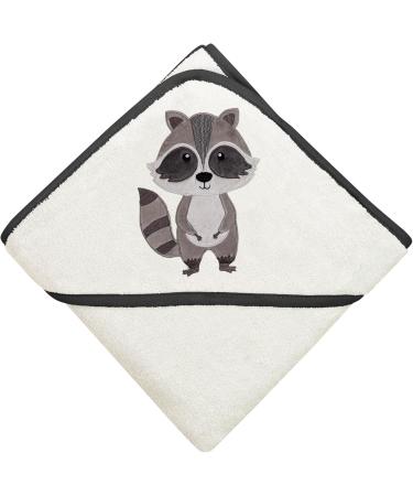 Premium Baby Hooded Towel - 100% Cotton Oeko-Tex | Laynenburg Raccoon - 80x80cm - Perfect Bath Towel for Newborns & Kids - Buy Online on GoSupps.com