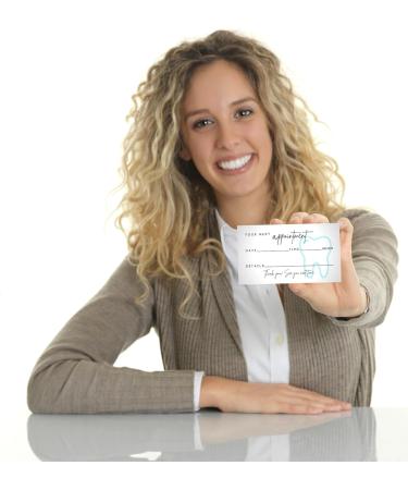 50 Dental Elevator Cards for Tooth Whitening - Pediatric Dentist & Orthodontic Use - Minimalist Blue-Green Design | International Shipping - Buy Online on GoSupps.com